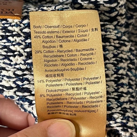 Scotch & Soda Amsterdam NWT Mens Knit Cardigan Size M Blue White Button Front - Picture 14 of 16